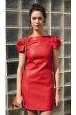Jennyfer Red Leather Dress