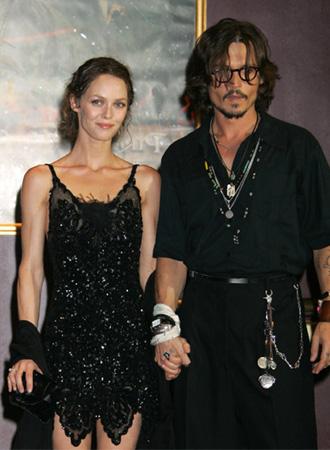 With Johnny Depp