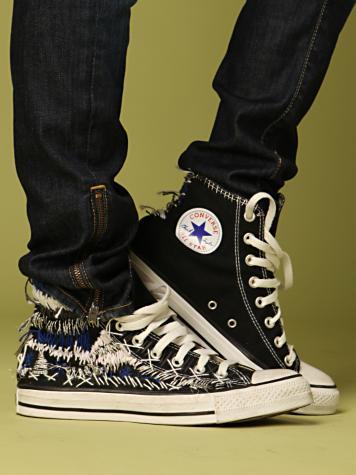 Hand Embroided Converse