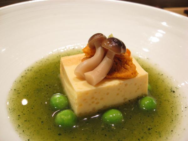 Tofu, Sea Urchin and Dashi Sauce