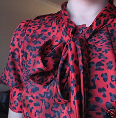 Louis Vuitton Red Leopard Dress